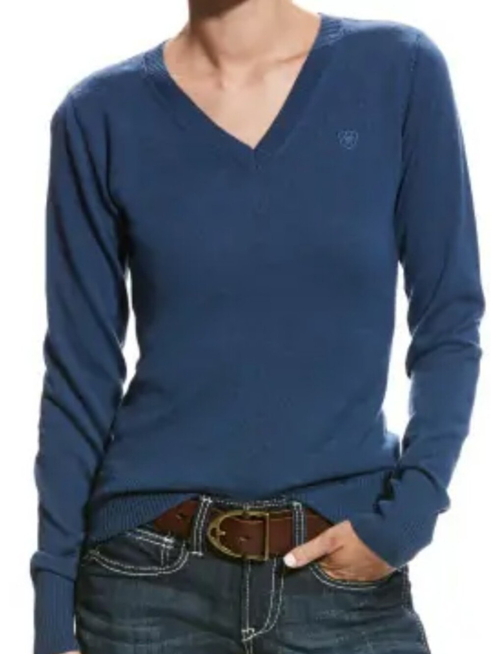 Ariat V Neck Merino Wool Blend Sweater